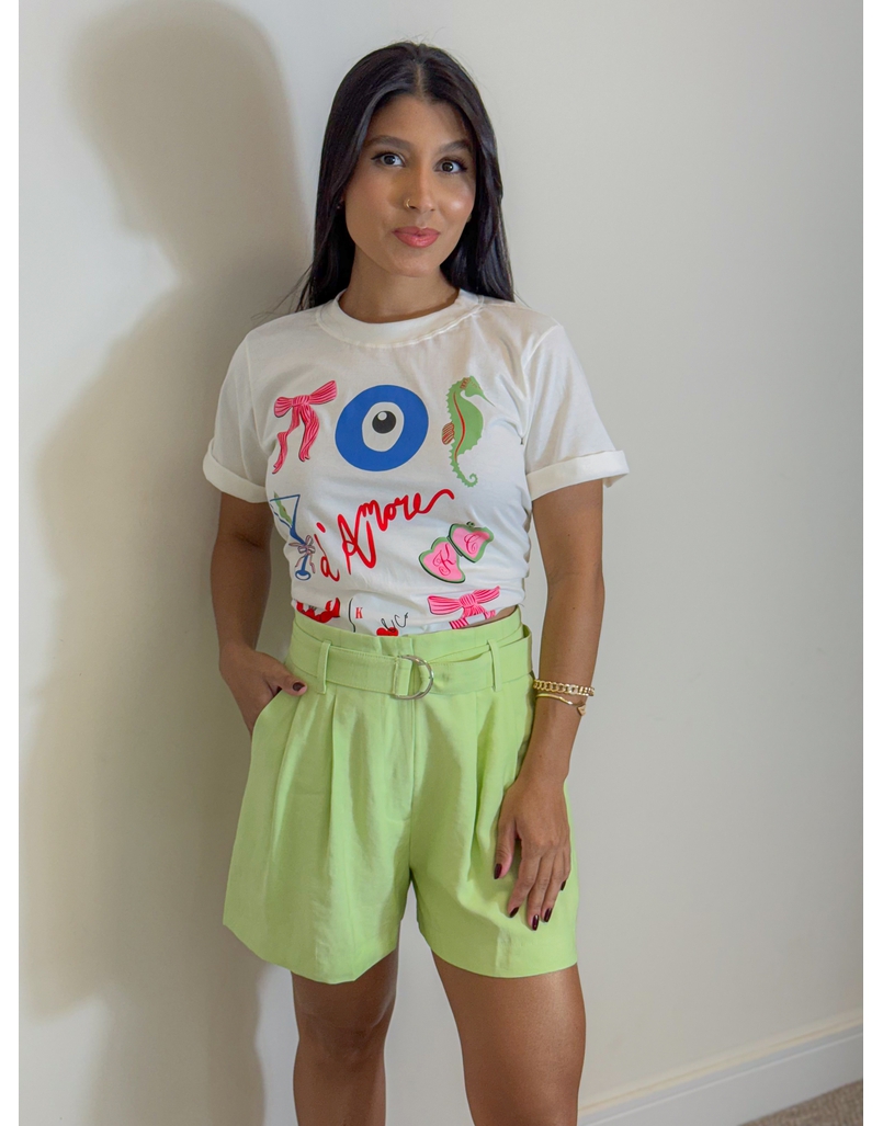 Short Cinto Nayara Verde