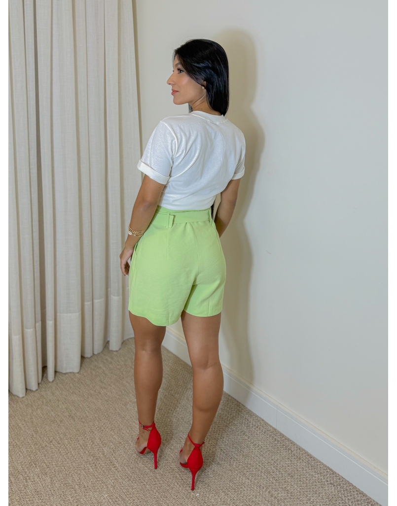 Short Cinto Nayara Verde
