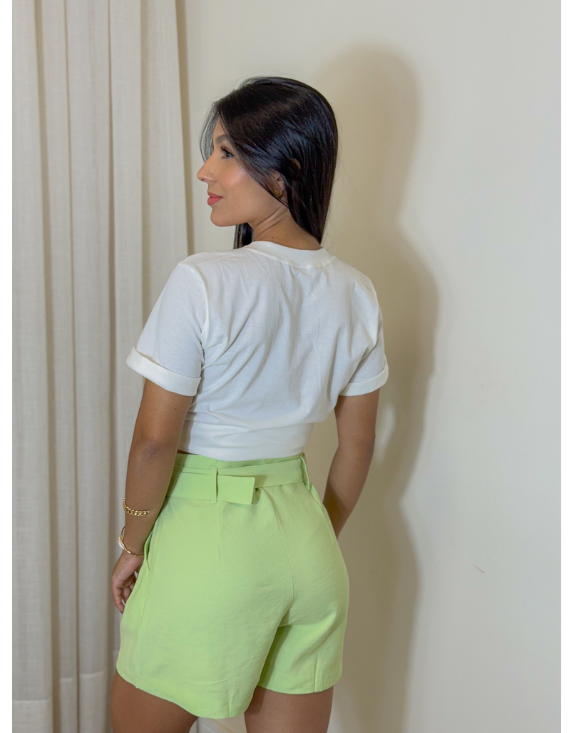 Short Cinto Nayara Verde