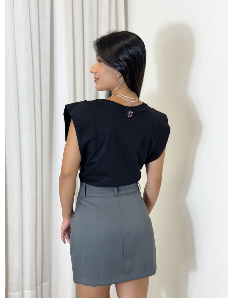 Saia Alfaiataria Jade Chumbo