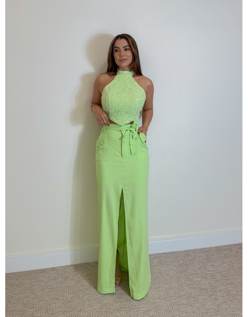 Conjunto Saia Mayra Verde