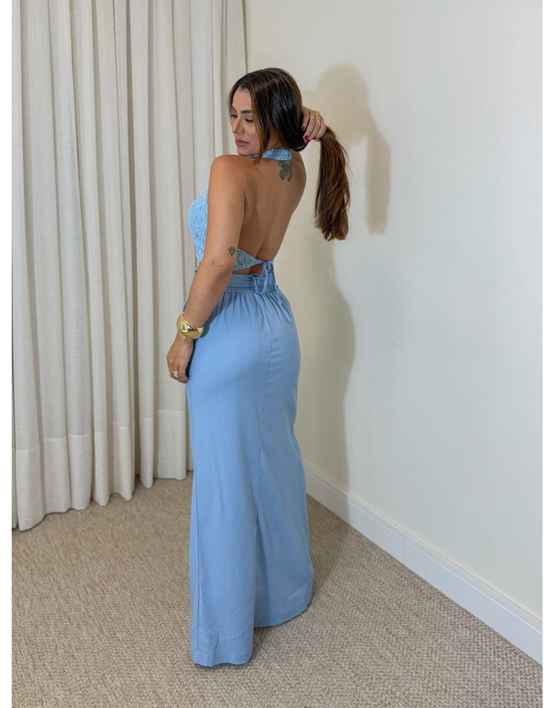 Conjunto Saia Mayra Azul 