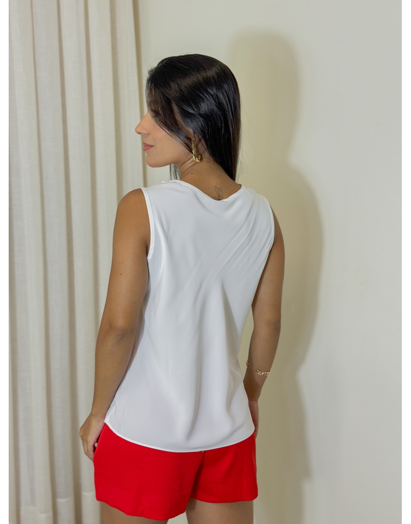 Blusa Gola Tania Branca