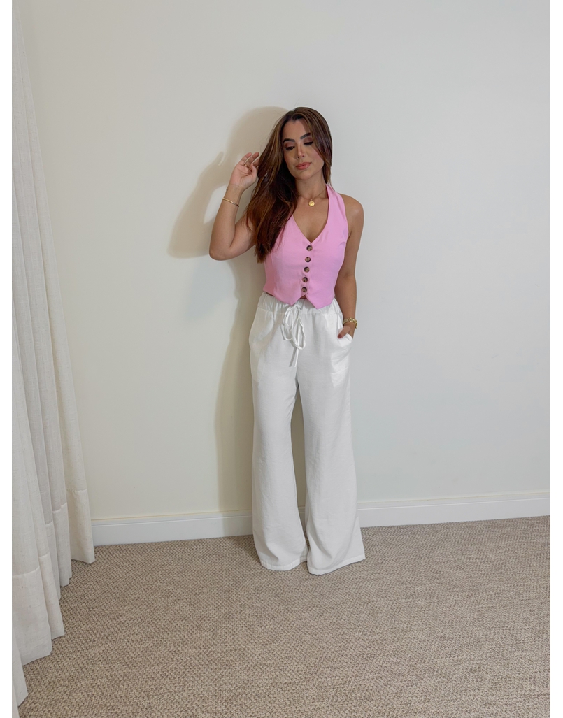 Blusa Frente Única Rosa