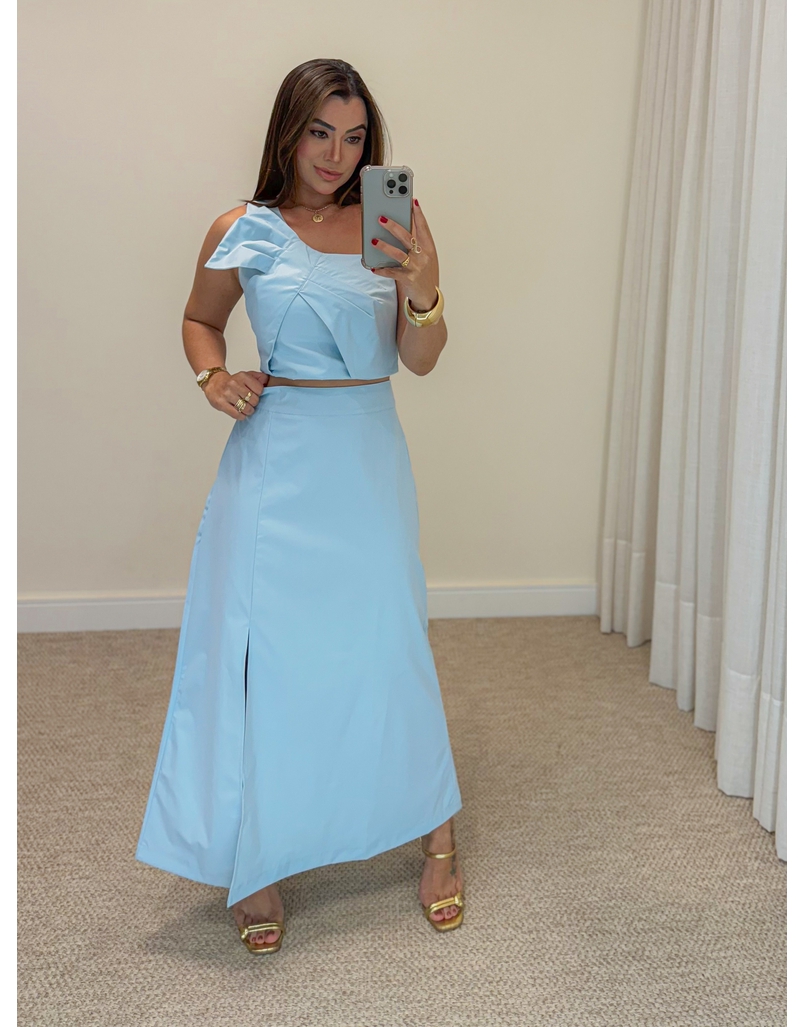 Conjunto Saia Germana Azul