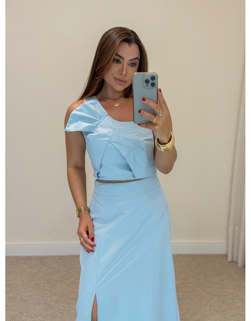 Conjunto Saia Germana Azul