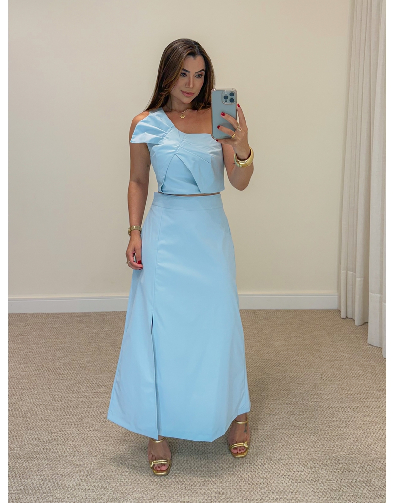 Conjunto Saia Germana Azul