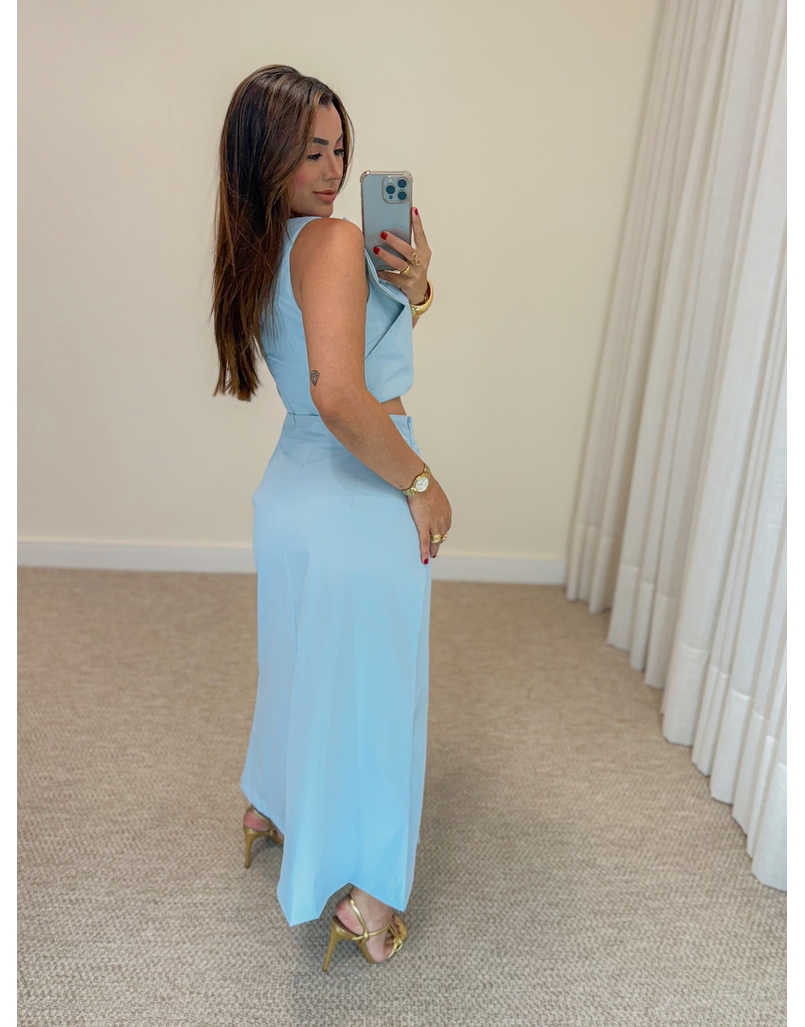 Conjunto Saia Germana Azul