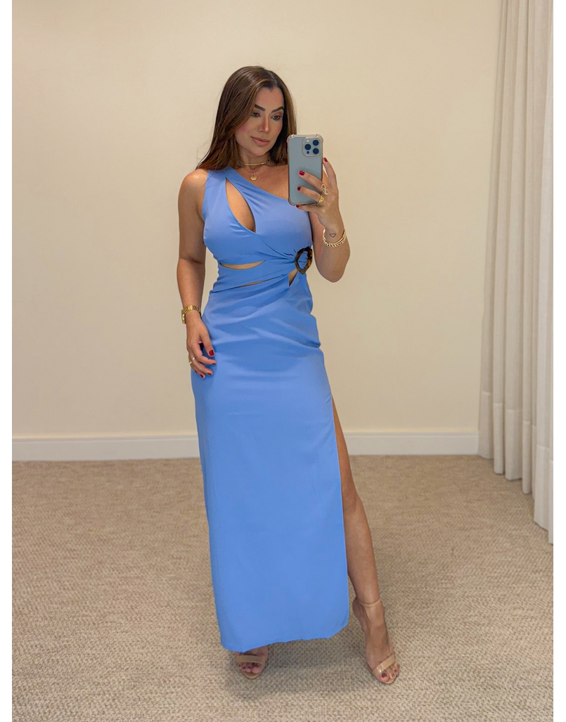 Vestido Midi Rita Azul 