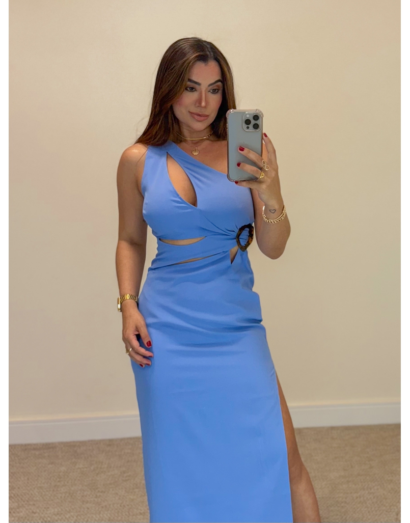 Vestido Midi Rita Azul 