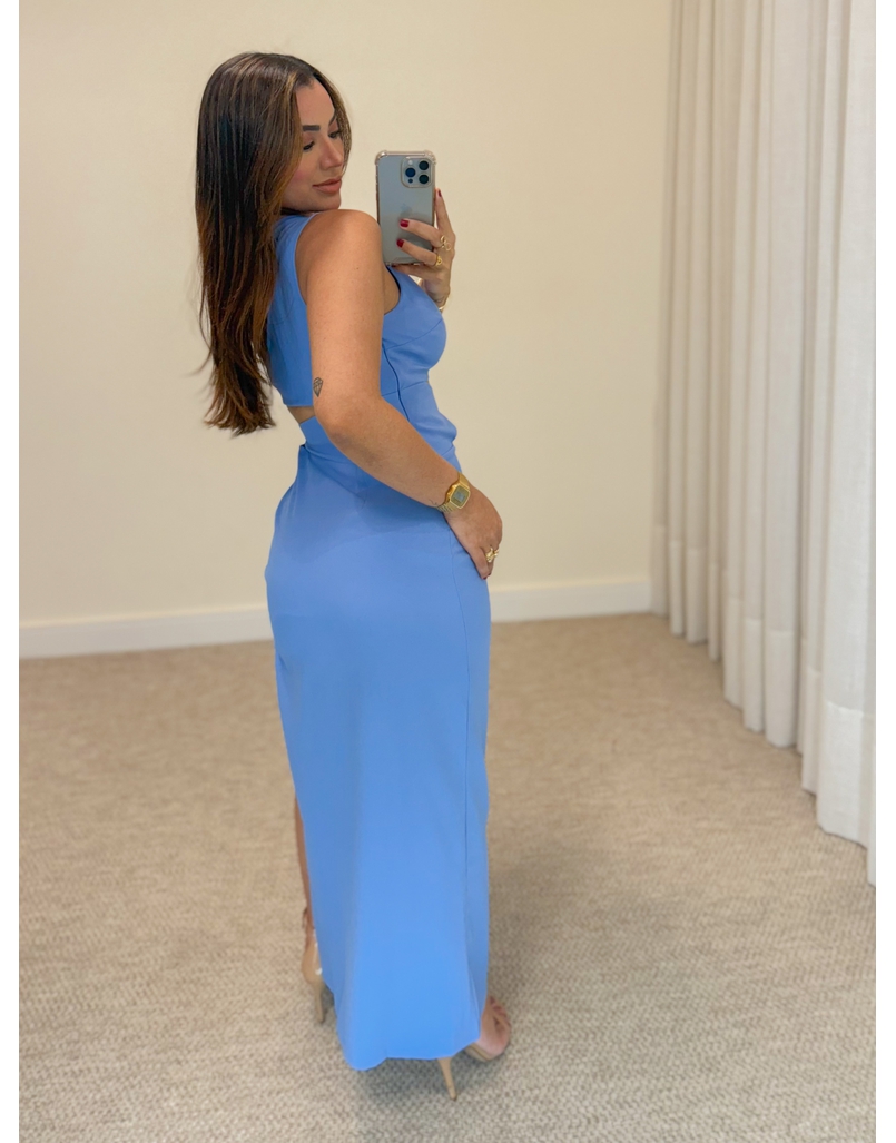 Vestido Midi Rita Azul 