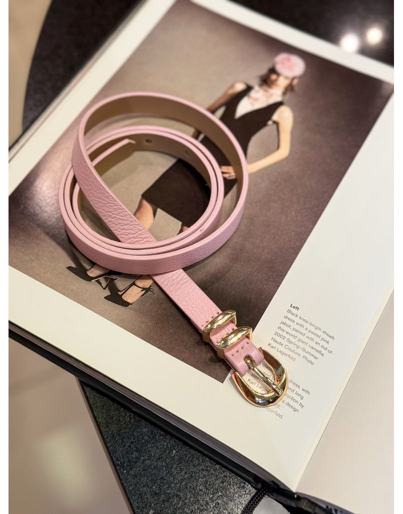 Cinto Couro Candy Rosa