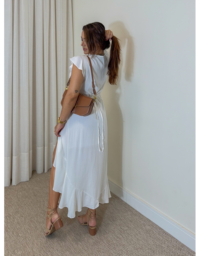 Vestido Envelope Liso Branco