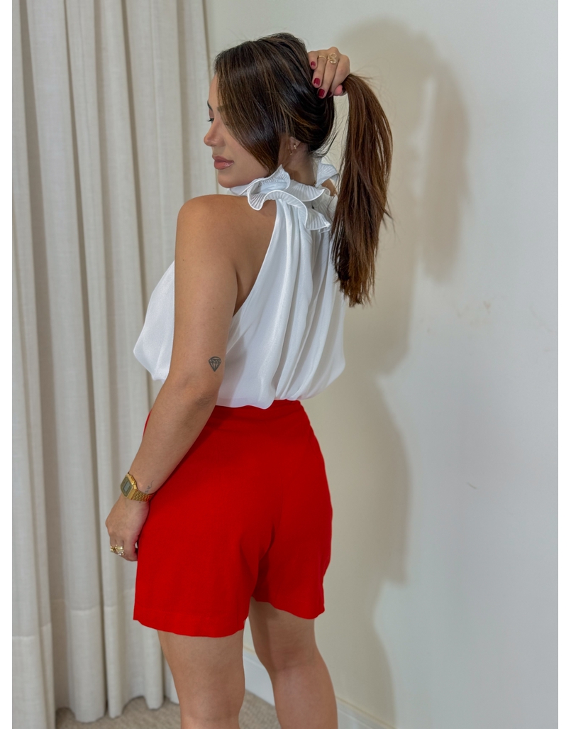 Blusa Chiffon Branca