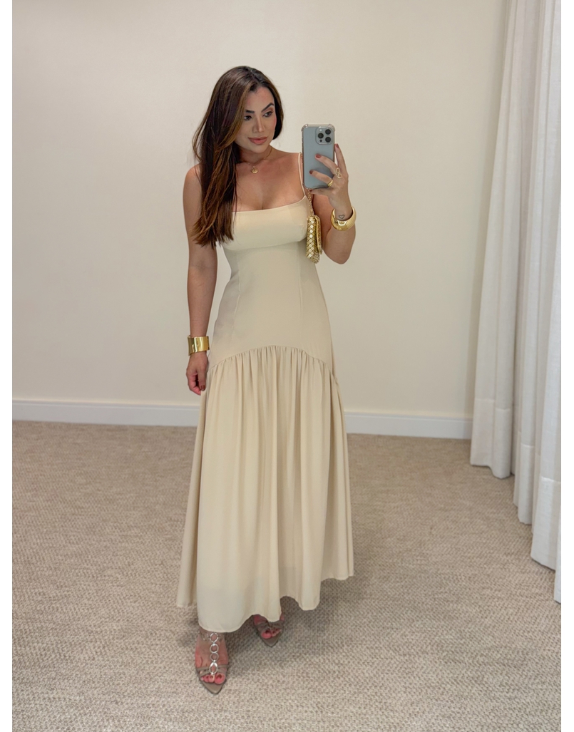 Vestido Midi Lohana Areia