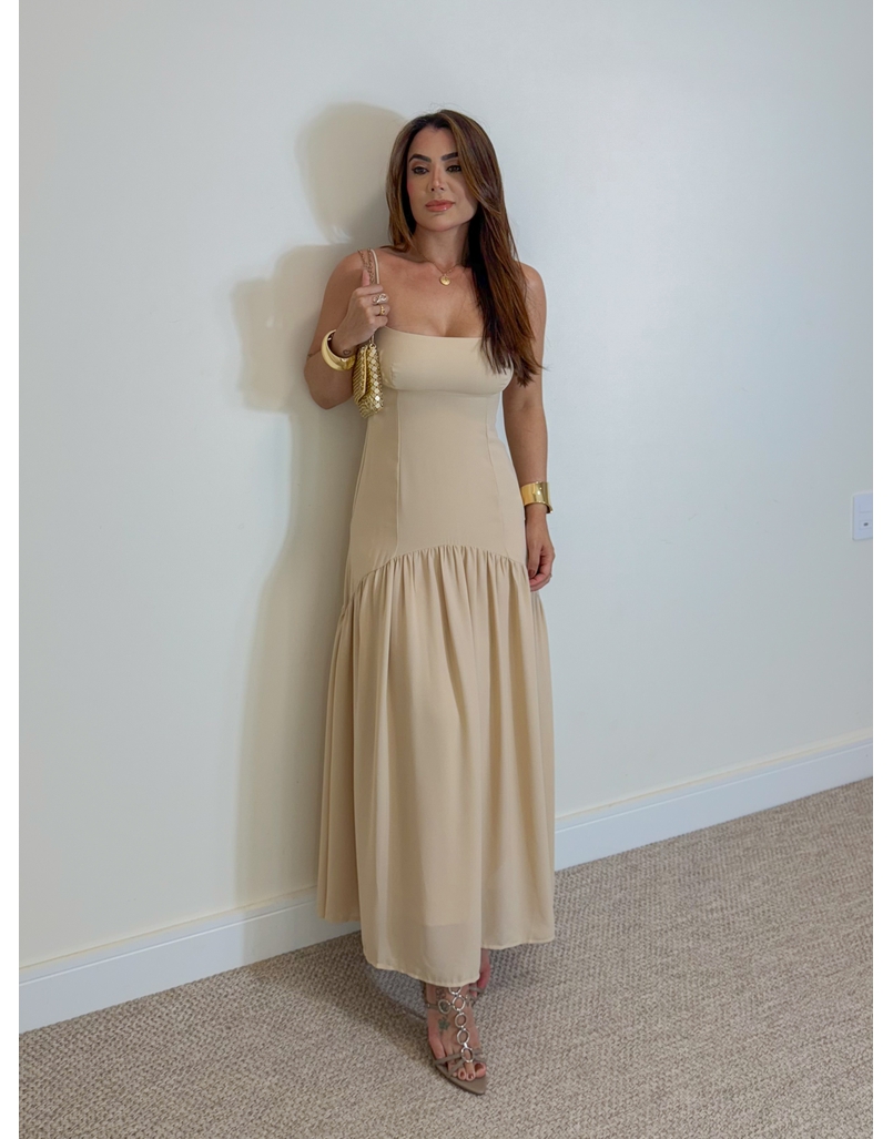Vestido Midi Lohana Areia