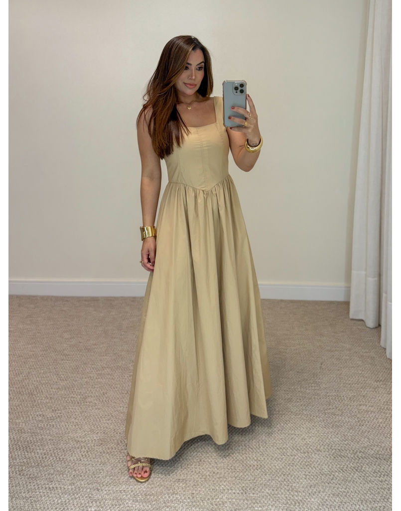 Vestido Alça Giovanna Cappuccino