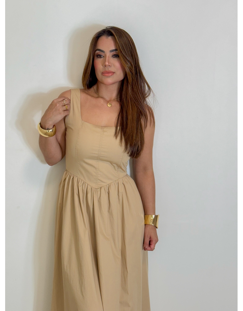 Vestido Alça Giovanna Cappuccino