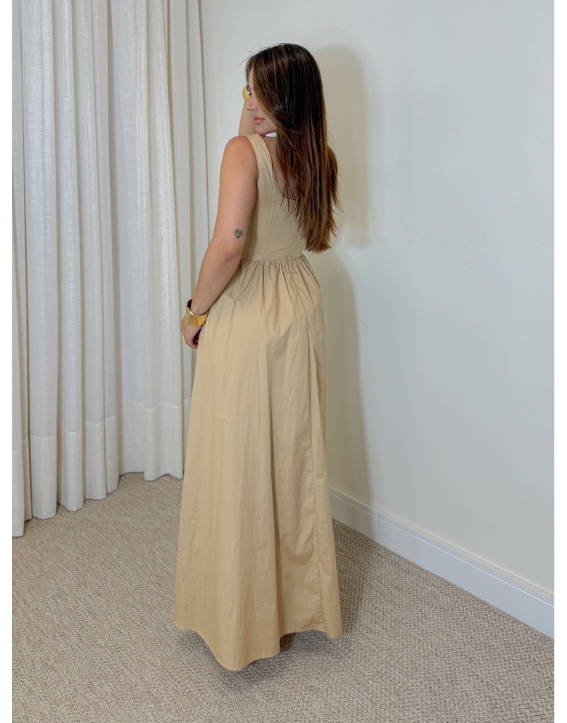Vestido Alça Giovanna Cappuccino