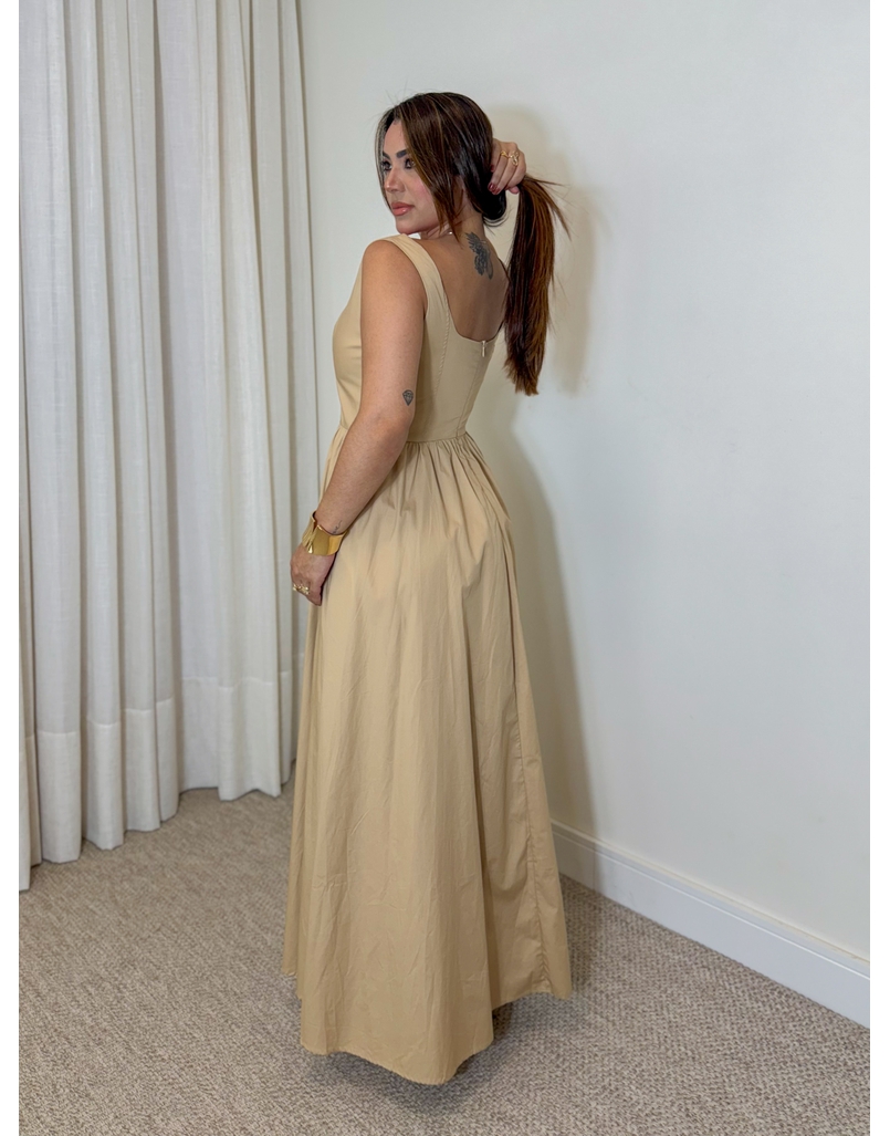 Vestido Alça Giovanna Cappuccino