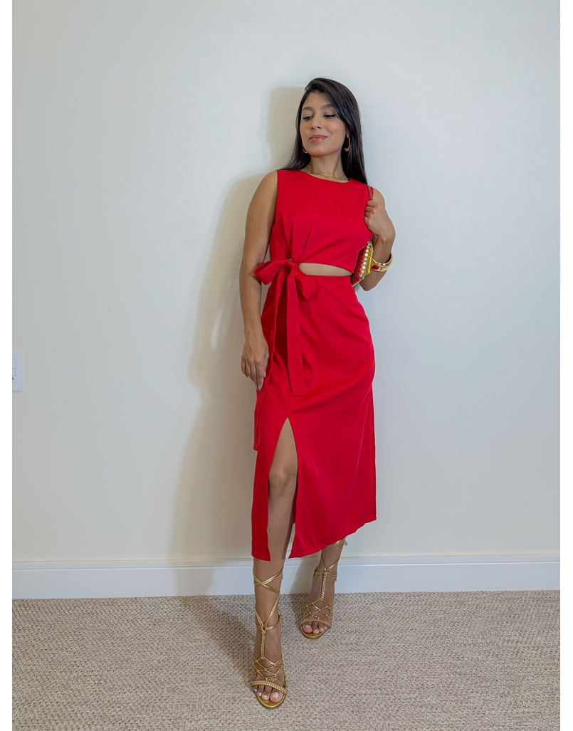 Conjunto Alfaiataria Madrid Vermelho