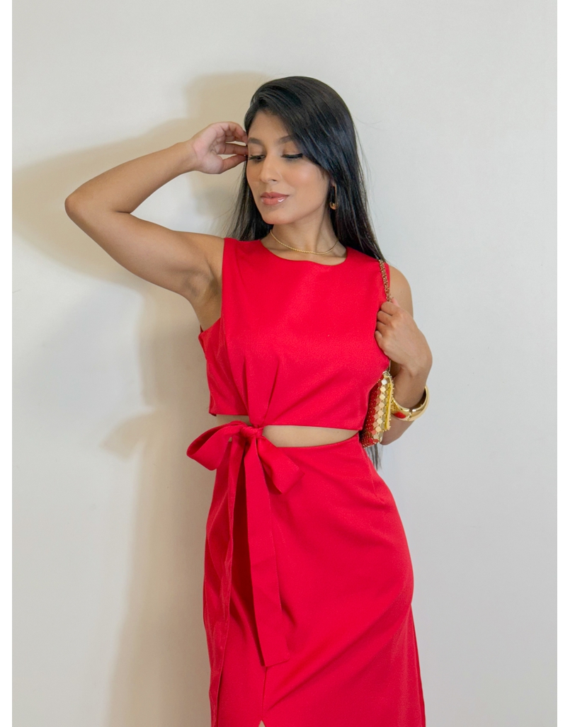 Conjunto Alfaiataria Madrid Vermelho