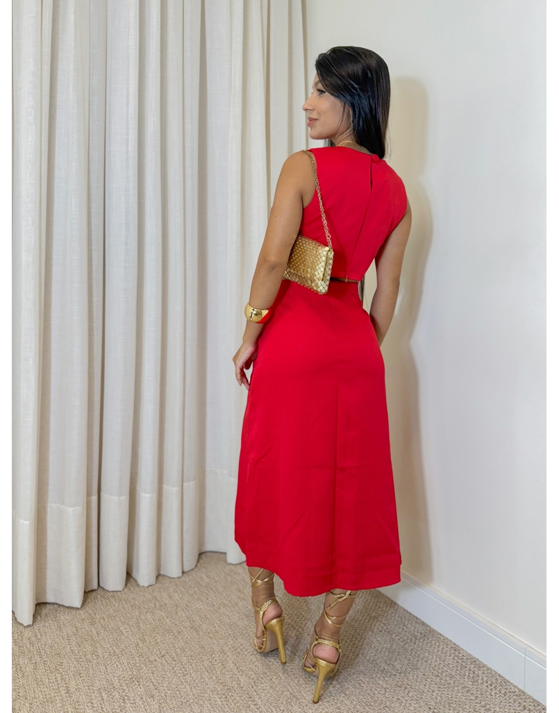 Conjunto Alfaiataria Madrid Vermelho