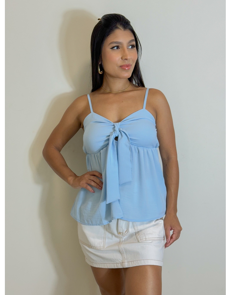 Blusa Laço Ludmila Azul