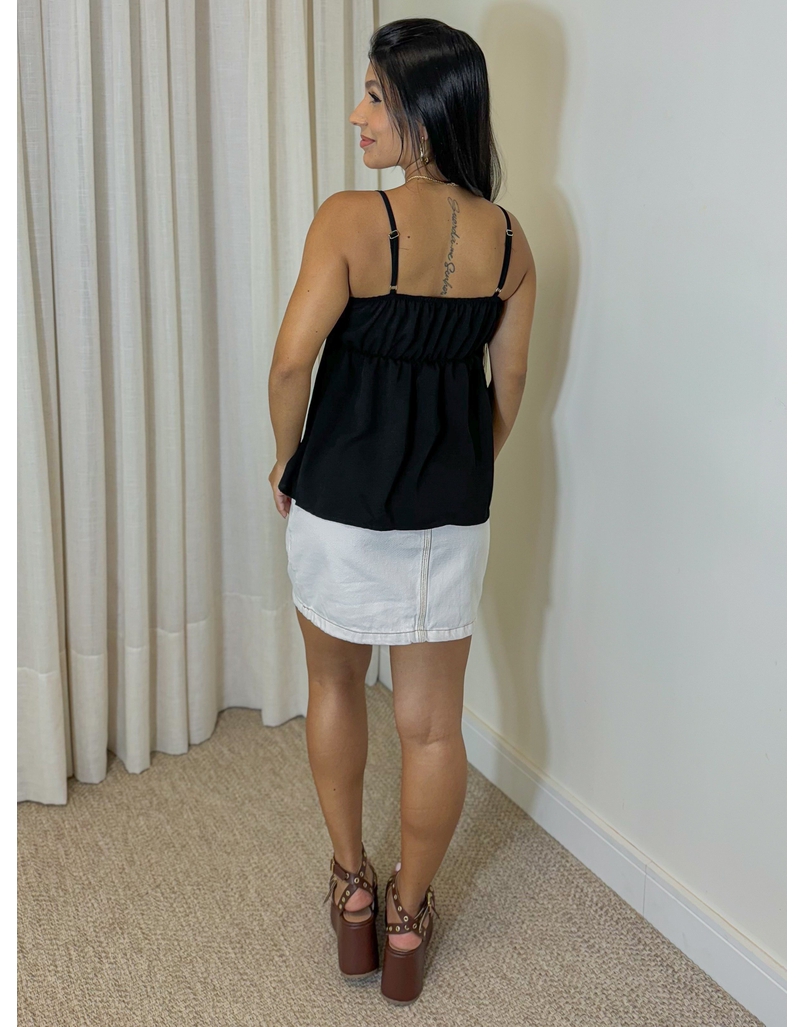 Blusa Laço Ludmila Preto