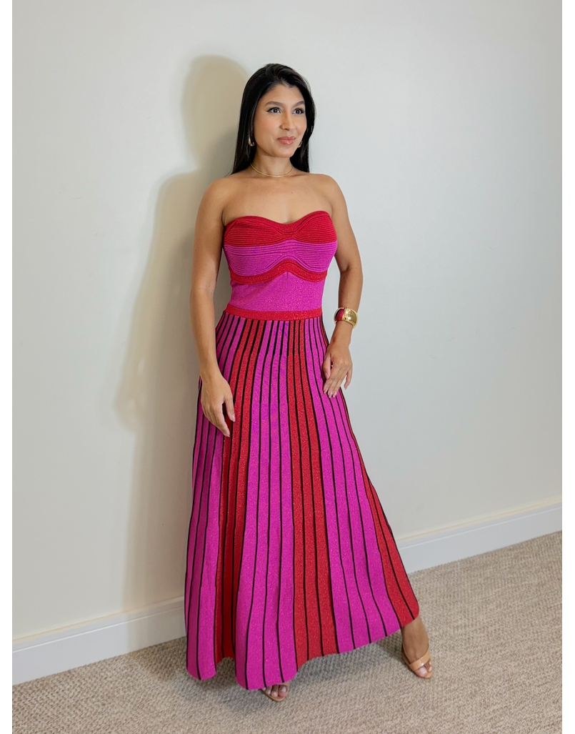 Vestido Tricot Santorini Rosa