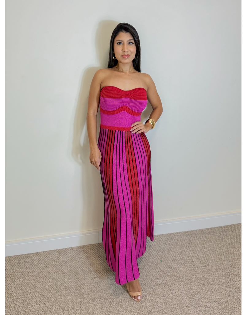 Vestido Tricot Santorini Rosa