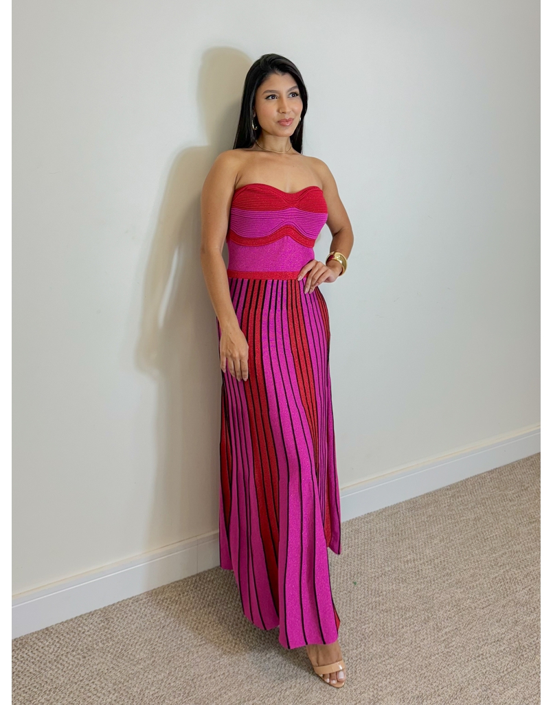 Vestido Tricot Santorini Rosa