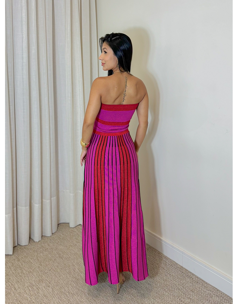 Vestido Tricot Santorini Rosa