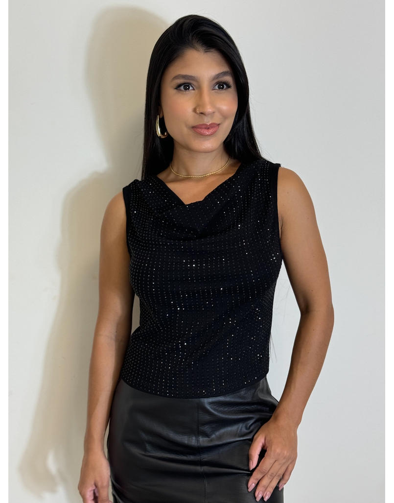 Blusa Strass Josi Preto