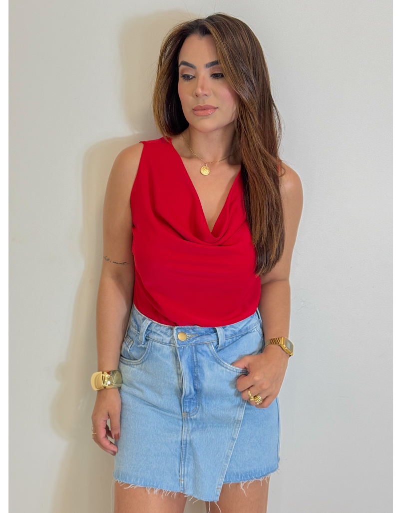 Blusa Gola Tania Vermelha