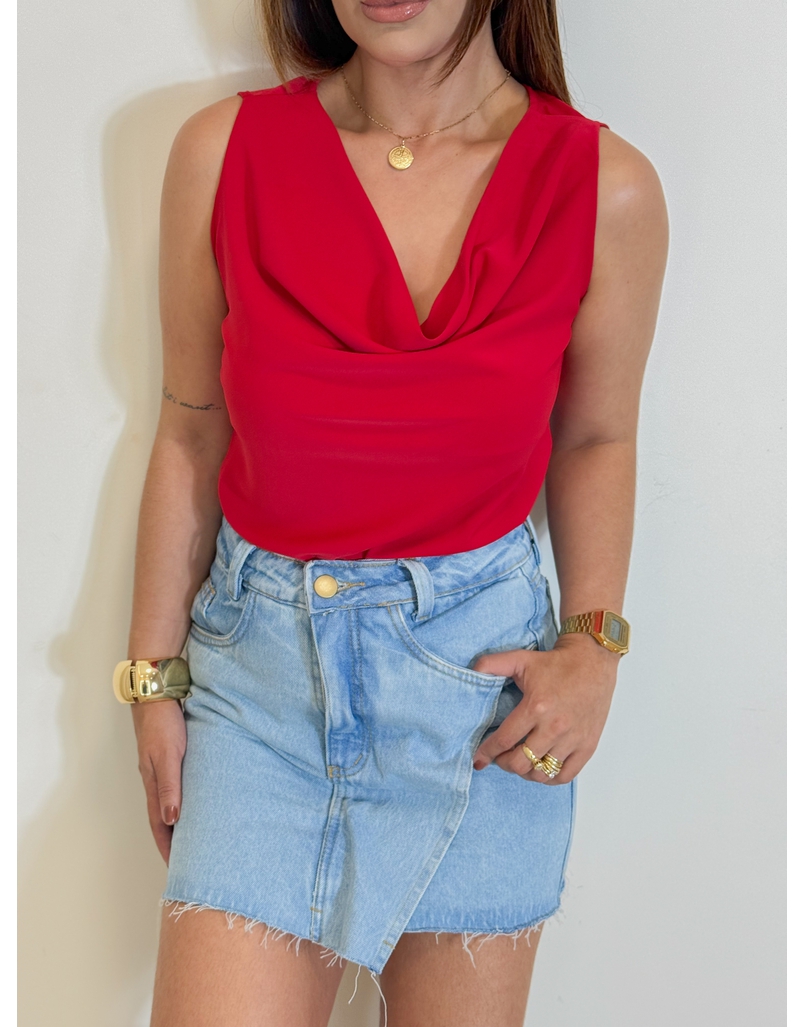 Blusa Gola Tania Vermelha