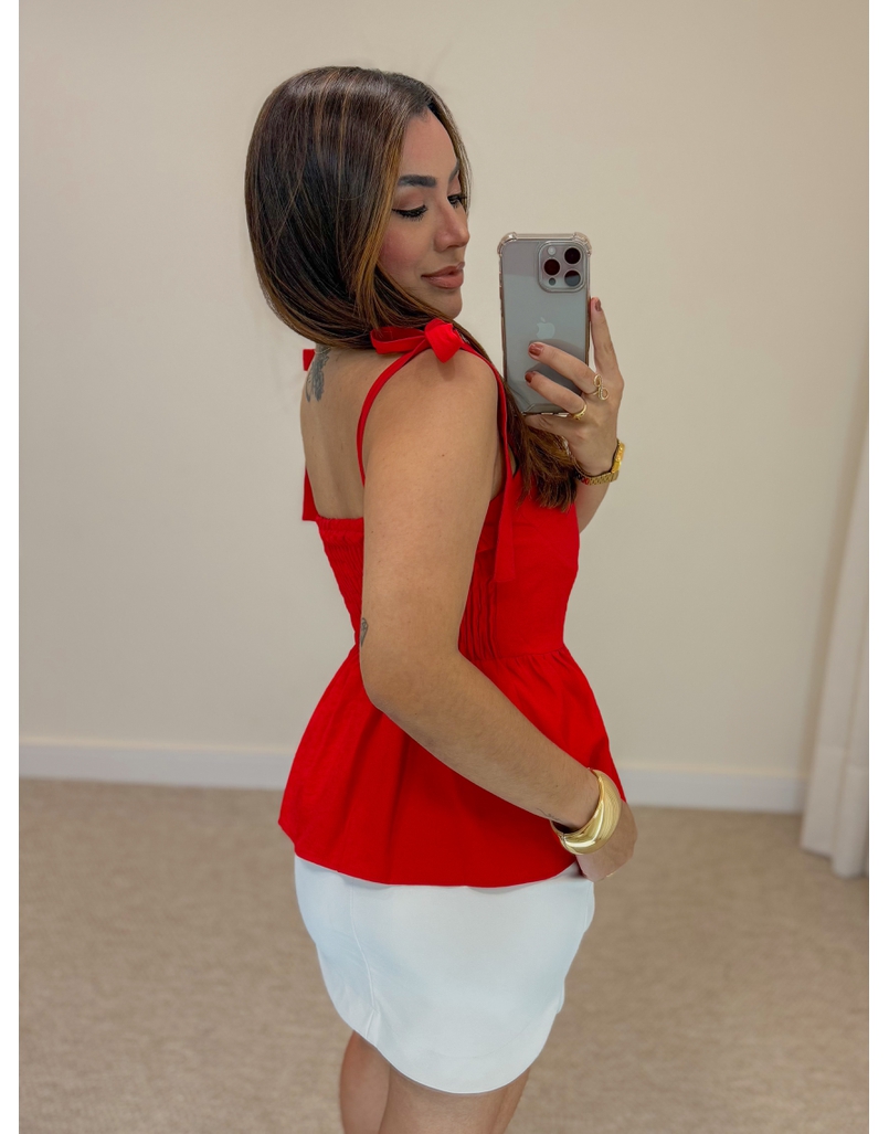 Blusa Meia Taça Vermelha 