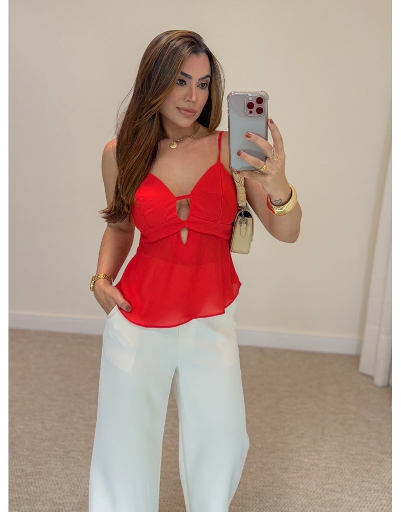 Blusa Alcinha Marta Vermelho