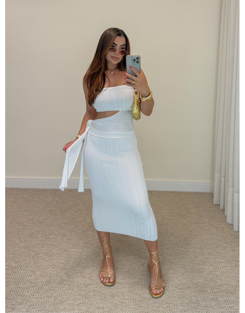 Vestido Midi Tricot Maristela Off