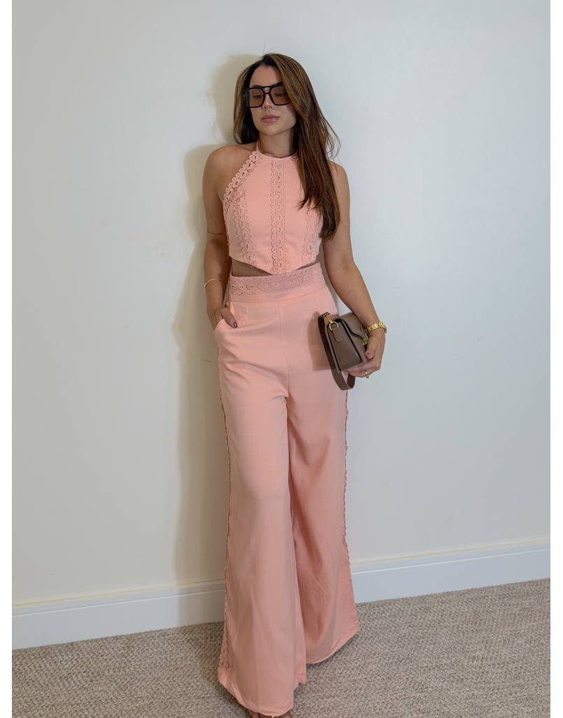 Conjunto Laise Pequim Rosa