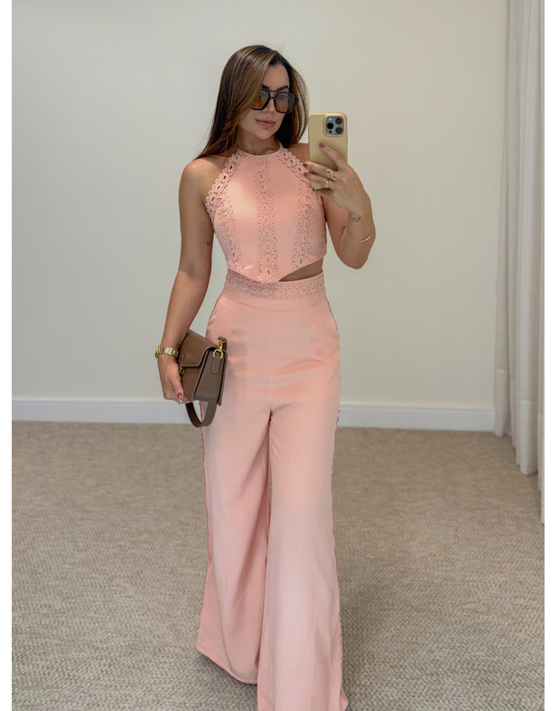 Conjunto Laise Pequim Rosa