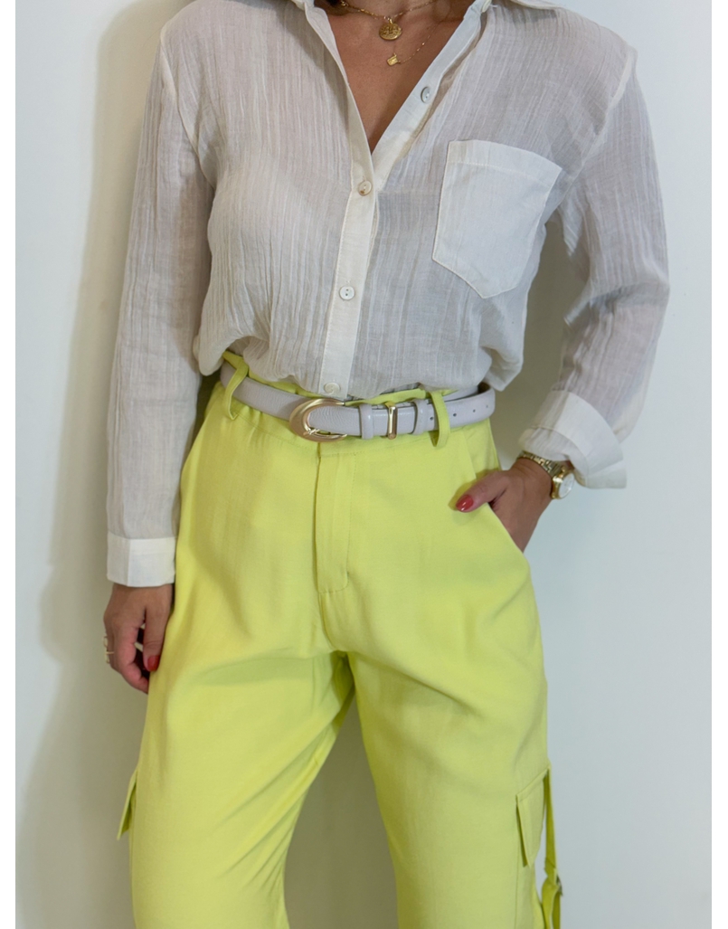 Cinto Couro Basic Off