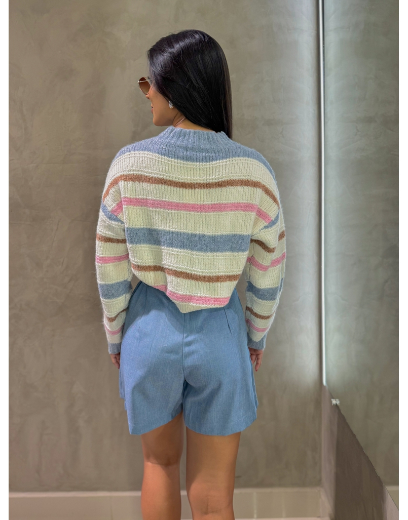 Short Saia Clarice Azul Jeans