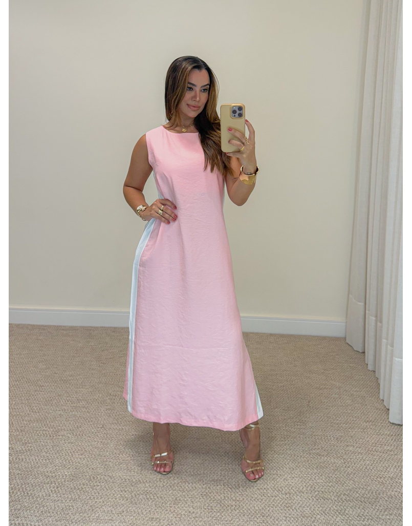 Vestido Listra Bolívia Rosa