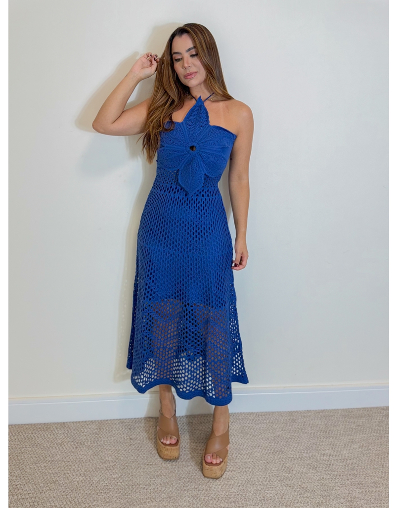 Vestido Tricot Floripa Azul
