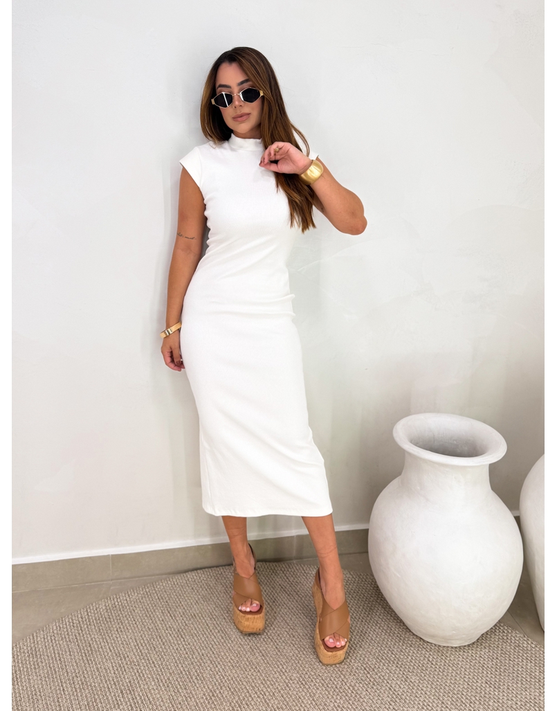 Vestido Canelado Buenos Aires Off