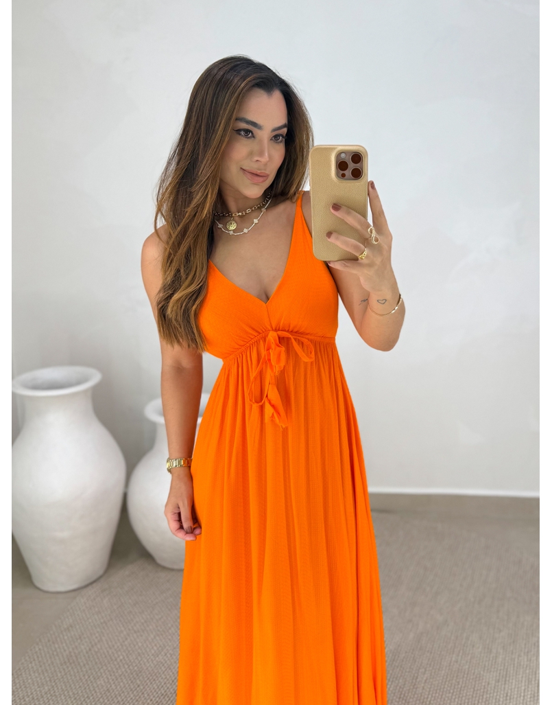 Vestido Liso Ibiza Laranja