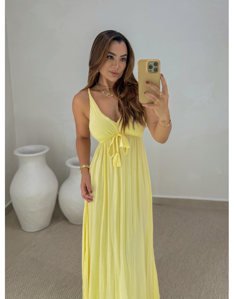 Vestido Liso Ibiza Amarelo