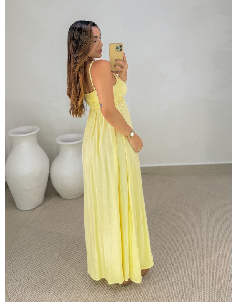 Vestido Liso Ibiza Amarelo