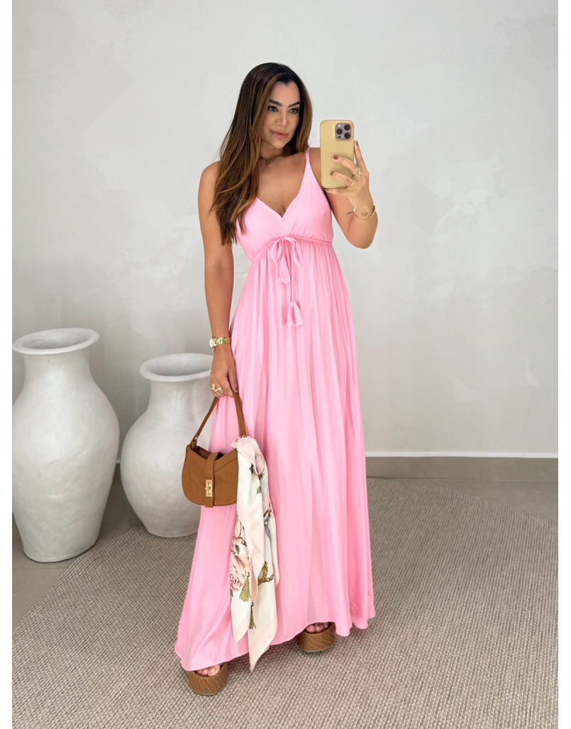 Vestido Liso Ibiza Rosa
